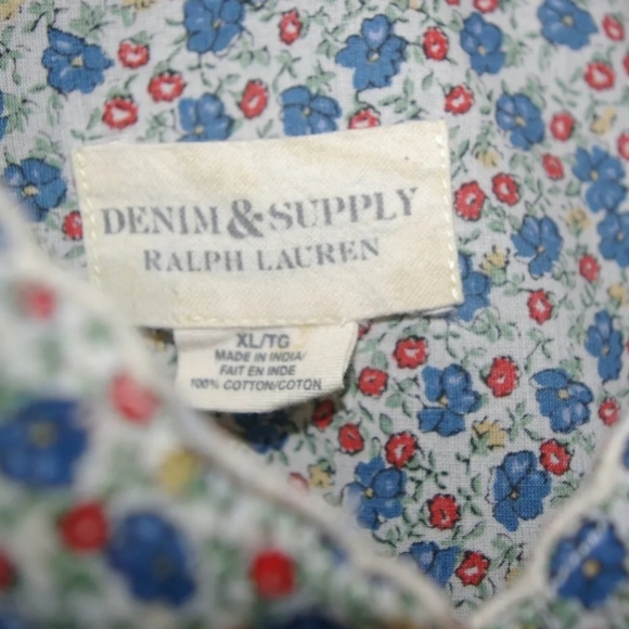 RALPH LAUREN DENIM & SUPPLYBABYDOLL TOP XL - Picture 5 of 6
